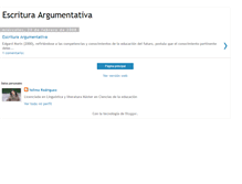Tablet Screenshot of escrituraargumentativa.blogspot.com