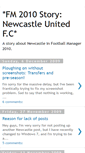 Mobile Screenshot of footballmanager09story.blogspot.com