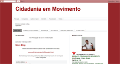 Desktop Screenshot of edmarcidadaniaemmovimento.blogspot.com