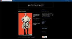 Desktop Screenshot of maitrecavalier.blogspot.com