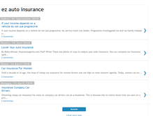 Tablet Screenshot of ezautoinsurance.blogspot.com