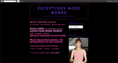 Desktop Screenshot of exceptionsmode.blogspot.com