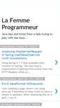 Mobile Screenshot of lafemmeprogrammeur.blogspot.com