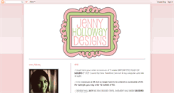 Desktop Screenshot of jennyhollowaydesigns.blogspot.com
