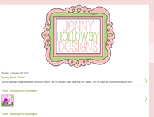 Tablet Screenshot of jennyhollowaydesigns.blogspot.com