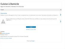 Tablet Screenshot of cuisinedomicile.blogspot.com
