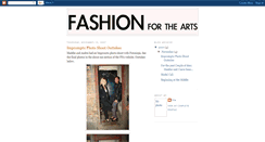 Desktop Screenshot of fashionforthearts.blogspot.com