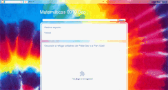 Desktop Screenshot of matematicas6ep09.blogspot.com