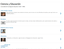 Tablet Screenshot of ciencia-y-educacion.blogspot.com
