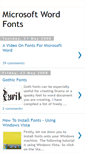 Mobile Screenshot of microsoftwordfonts.blogspot.com