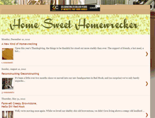 Tablet Screenshot of homesweethomewrecker.blogspot.com