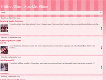 Tablet Screenshot of glitterglamsparkleshine.blogspot.com