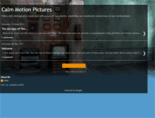 Tablet Screenshot of calmmotionpictures.blogspot.com