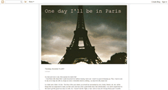 Desktop Screenshot of onedayillbeinparis.blogspot.com