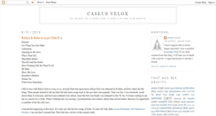 Desktop Screenshot of caseusvelox.blogspot.com