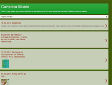 Tablet Screenshot of carteleramusto.blogspot.com