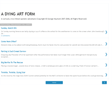 Tablet Screenshot of a-dying-art-form.blogspot.com