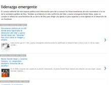 Tablet Screenshot of liderazgoemergente.blogspot.com