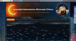 Desktop Screenshot of comunidadastronomicachile.blogspot.com