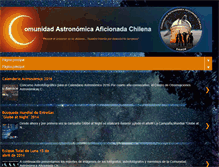 Tablet Screenshot of comunidadastronomicachile.blogspot.com