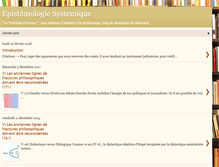 Tablet Screenshot of epistemologie-systemique.blogspot.com