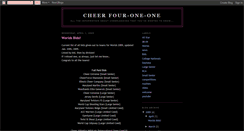 Desktop Screenshot of cheer411.blogspot.com