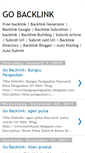 Mobile Screenshot of go-backlink.blogspot.com