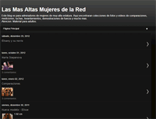 Tablet Screenshot of mujeresaltas.blogspot.com