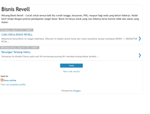 Tablet Screenshot of bisnisrevell.blogspot.com