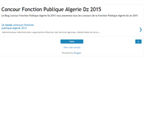 Tablet Screenshot of concourfonctionpubliquealgeriedz.blogspot.com