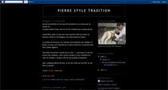 Desktop Screenshot of pierrestyletradition.blogspot.com