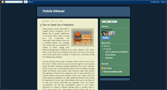 Desktop Screenshot of hotelsbikaner.blogspot.com