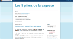 Desktop Screenshot of les-9-piliers-de-la-sagesse.blogspot.com