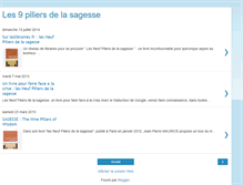 Tablet Screenshot of les-9-piliers-de-la-sagesse.blogspot.com