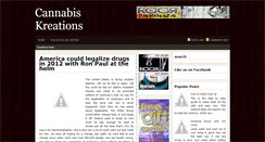 Desktop Screenshot of cannabiskreations.blogspot.com