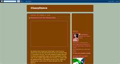 Desktop Screenshot of classydeeva.blogspot.com