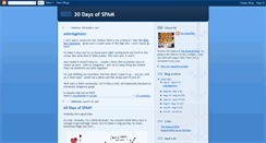 Desktop Screenshot of 30daysofspam.blogspot.com