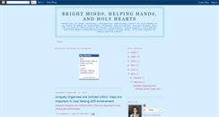 Desktop Screenshot of brightmindshelpinghandsholyhearts.blogspot.com