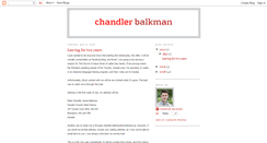 Desktop Screenshot of chandlerbalkman.blogspot.com