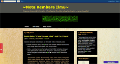 Desktop Screenshot of pengembara-ilmu90.blogspot.com