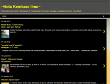 Tablet Screenshot of pengembara-ilmu90.blogspot.com
