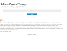 Tablet Screenshot of achievephysicaltherapy.blogspot.com