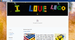 Desktop Screenshot of i-love-lego-fan-club.blogspot.com