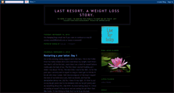 Desktop Screenshot of lastresortaweightlossstory.blogspot.com