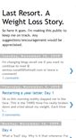 Mobile Screenshot of lastresortaweightlossstory.blogspot.com