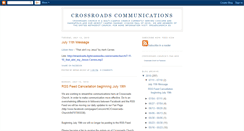 Desktop Screenshot of crossroadscommunications.blogspot.com