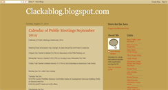 Desktop Screenshot of clackablog.blogspot.com