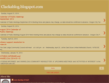 Tablet Screenshot of clackablog.blogspot.com