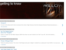 Tablet Screenshot of gettingtoknowwillow.blogspot.com