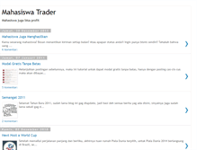 Tablet Screenshot of mahasiswatrader.blogspot.com